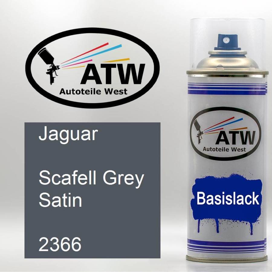 Jaguar, Scafell Grey Satin, 2366: 400ml Sprühdose, von ATW Autoteile West.